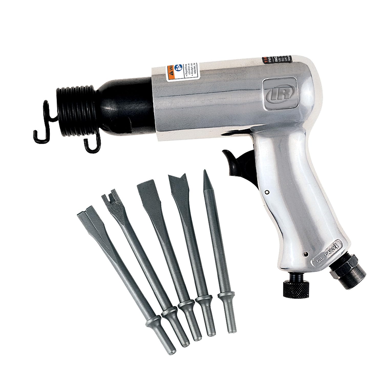Ingersoll Rand 116K Standard Duty Air Hammer Kit with 5-Piece Chisel Set - Professional Pneumatic Tool for Metalworking, Auto Repair & Construction Projects