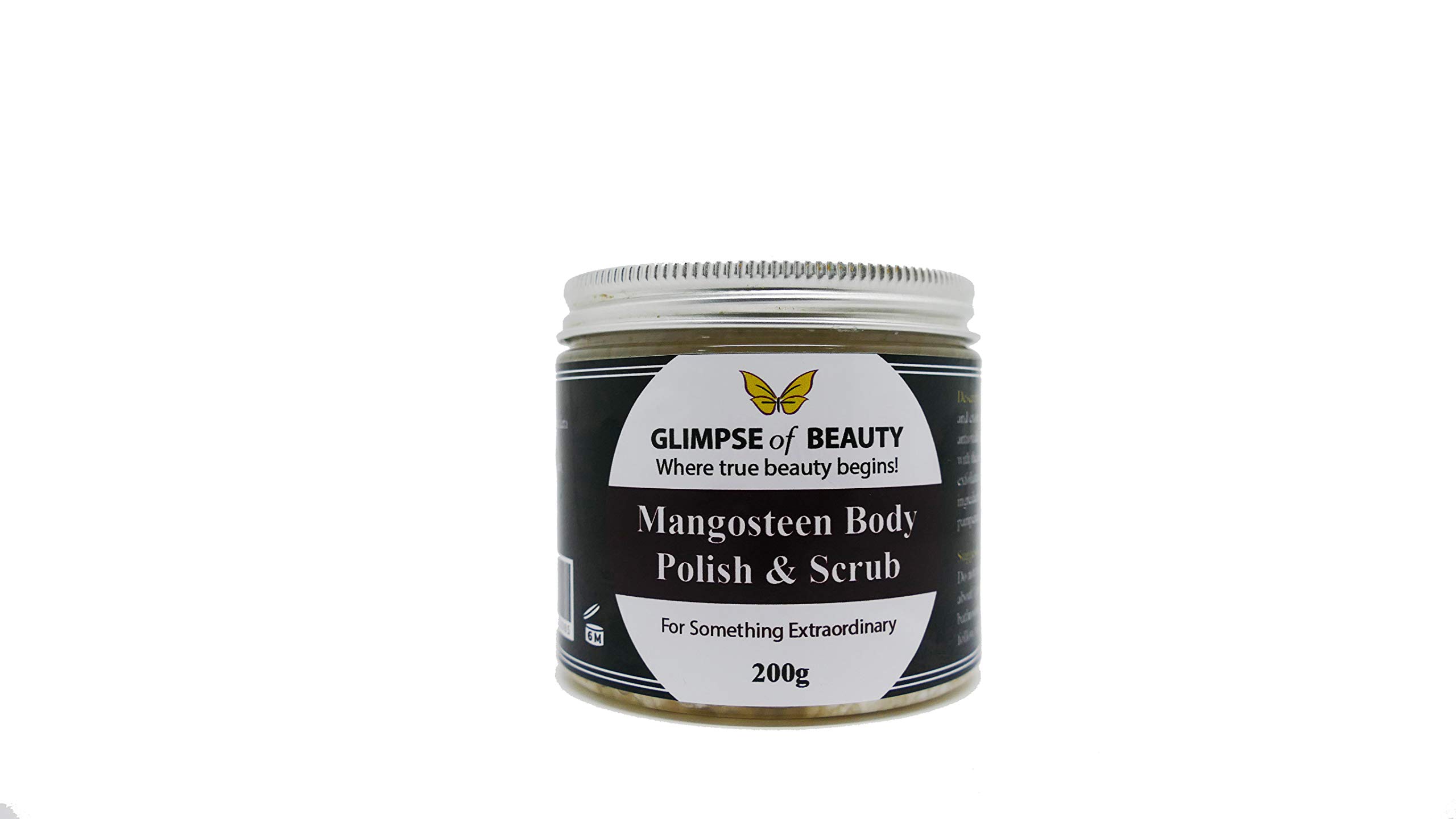 Natural Mangosteen Body Polish & Scrub - Exfoliating & Moisturizing for Smooth Skin | Perfect for Spa Day & Self-Care Routine