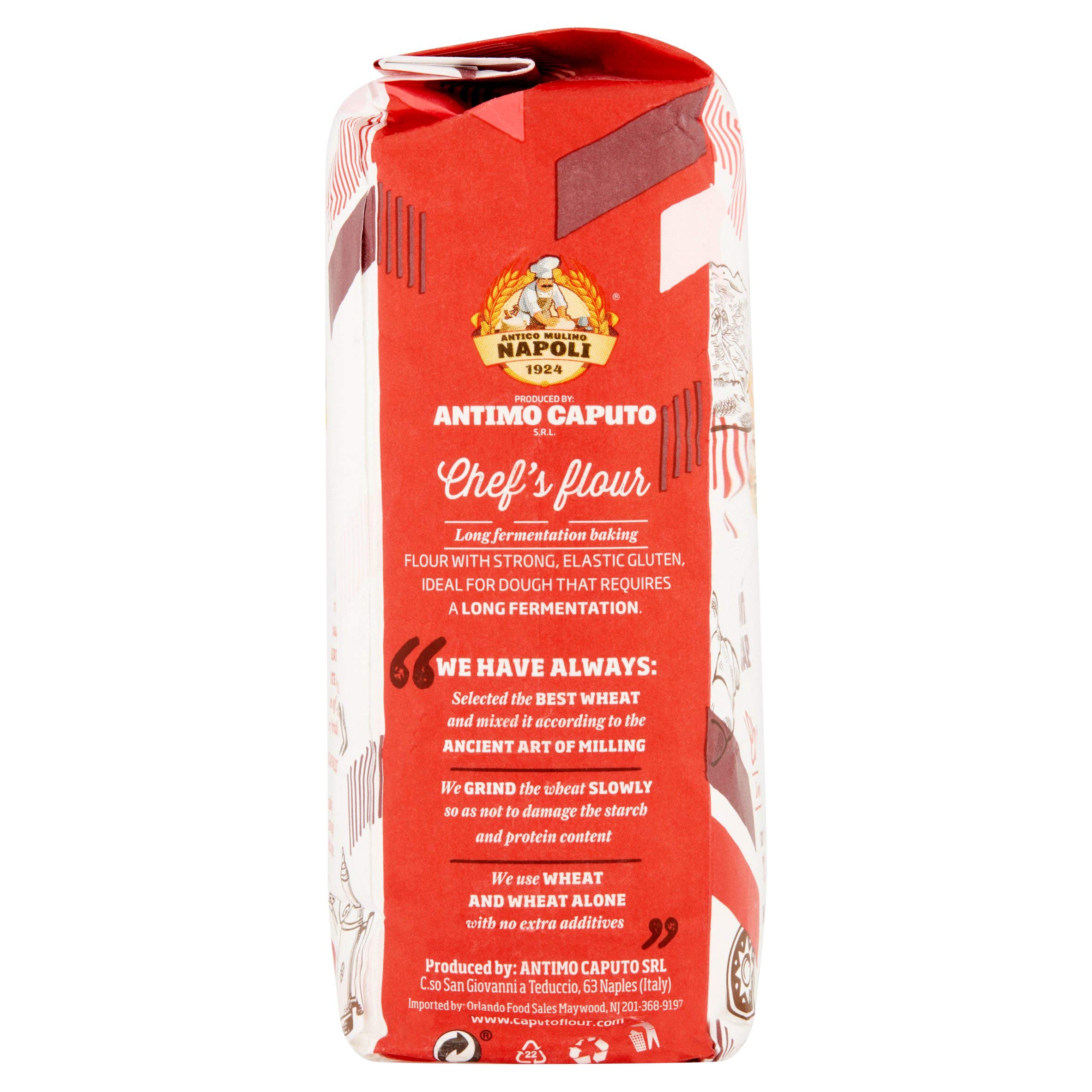 Antimo Caputo Chefs Flour 2.2 LB (Pack of 10) - Premium Italian 00 Double Zero Soft Wheat Flour for Perfect Pizza Dough, Artisan Bread & Homemade Pasta - Ideal for Professional Chefs & Home Bakers
