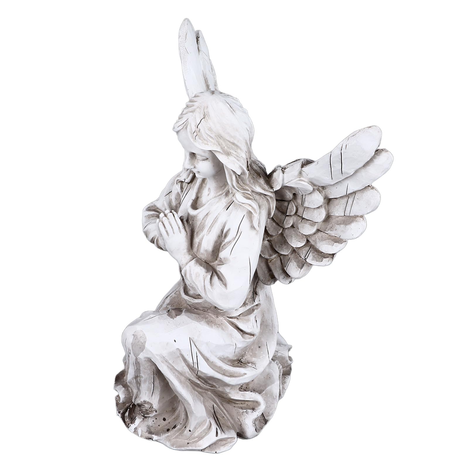 Graceful Angel Garden Statue for Memorial & Grave Decor - Religious Remembrance & Redemption Outdoor Ornament - Perfect for Cemetery, Backyard, and Garden Memorial Stones
