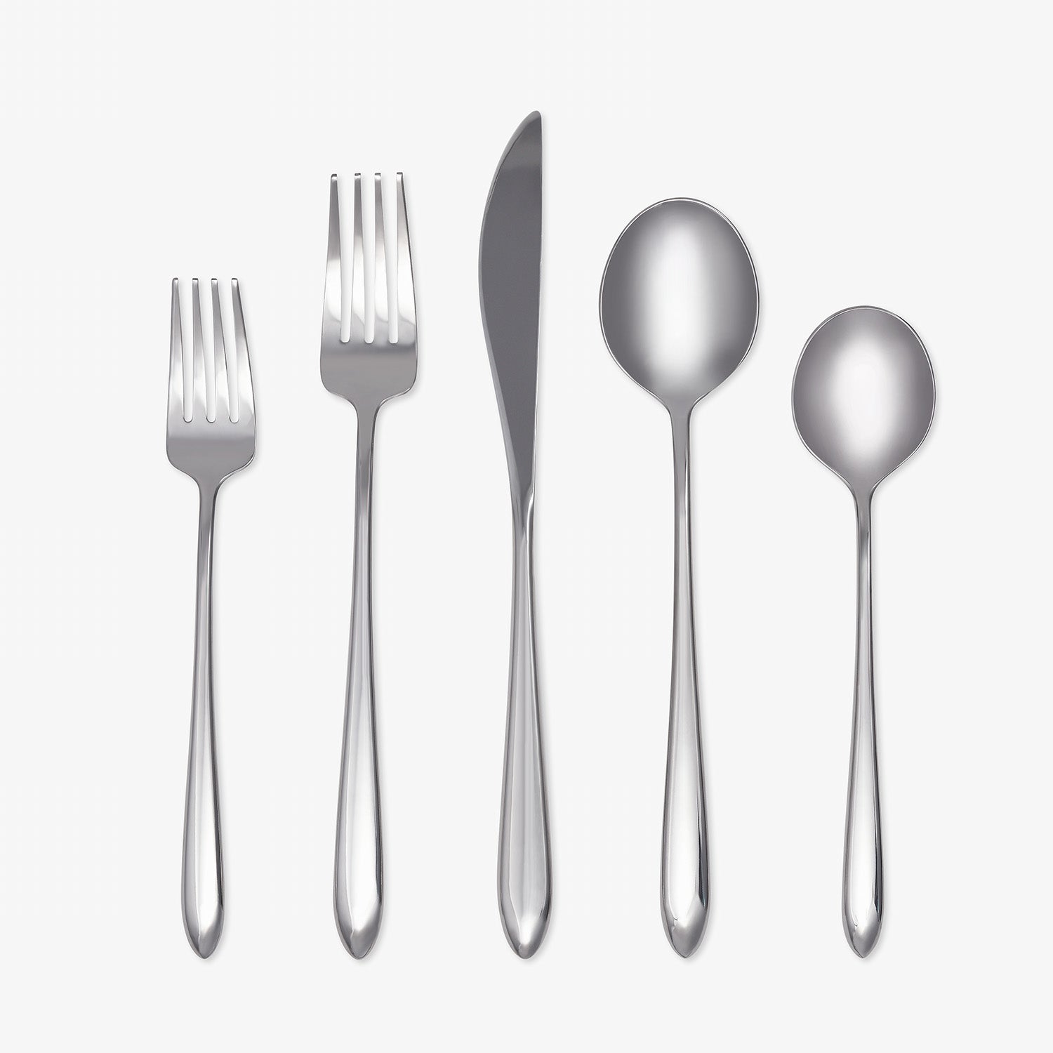 Radin Mirror 20-Piece Stainless Steel Flatware Set - Elegant Cutlery for Dining, Kitchen & Entertaining