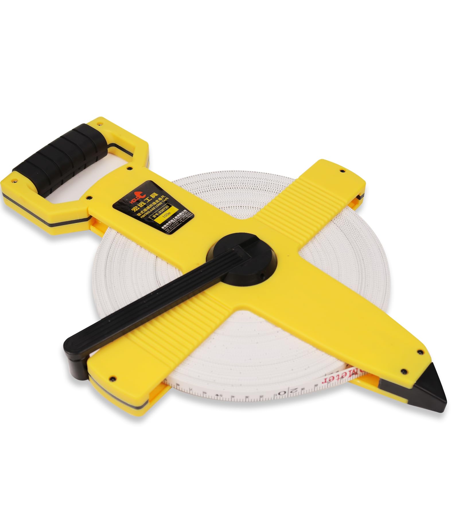 3X Speed 100M Fiberglass Tape Measure - for Construction & Landscaping