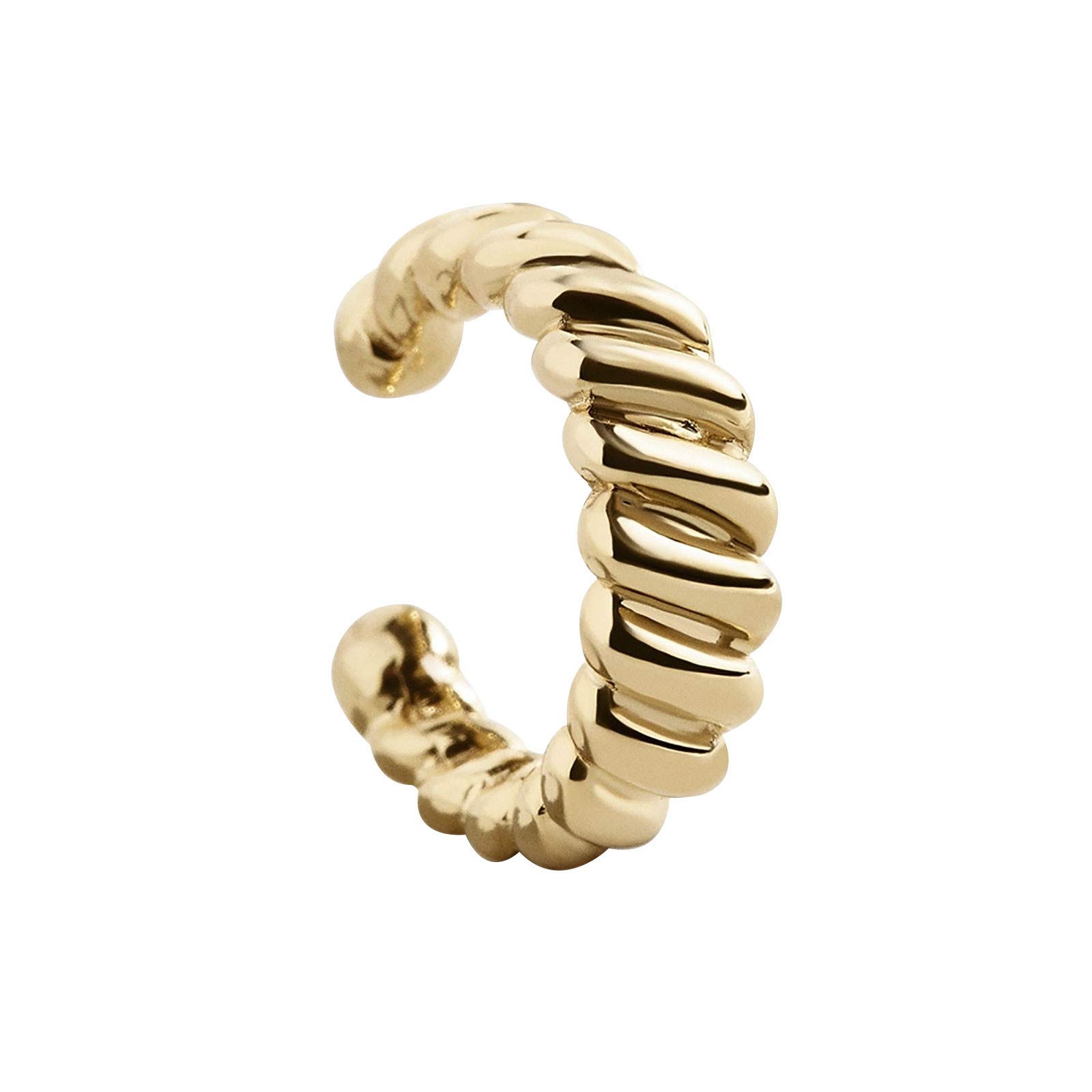 Vintage Gold Clip-On Threaded Earrings for Women - Hypoallergenic Costume Jewelry - Perfect for Parties, Weddings & Everyday Wear