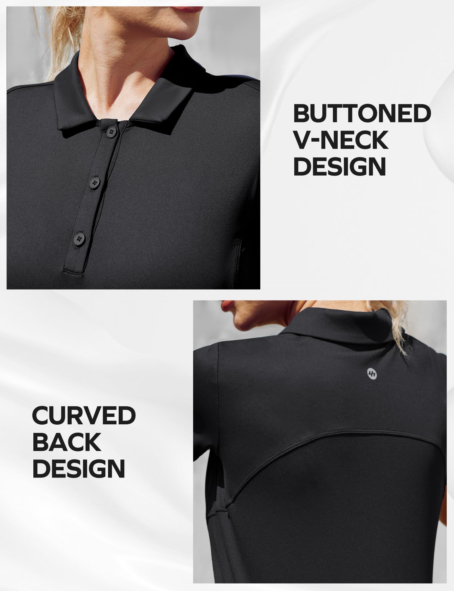 Ewedoos Women's Short Sleeve Polo Shirts - UPF 50+ Quick Dry Golf & Tennis Shirts with Collar - Perfect for Golf, Tennis, and Casual Summer Outfits
