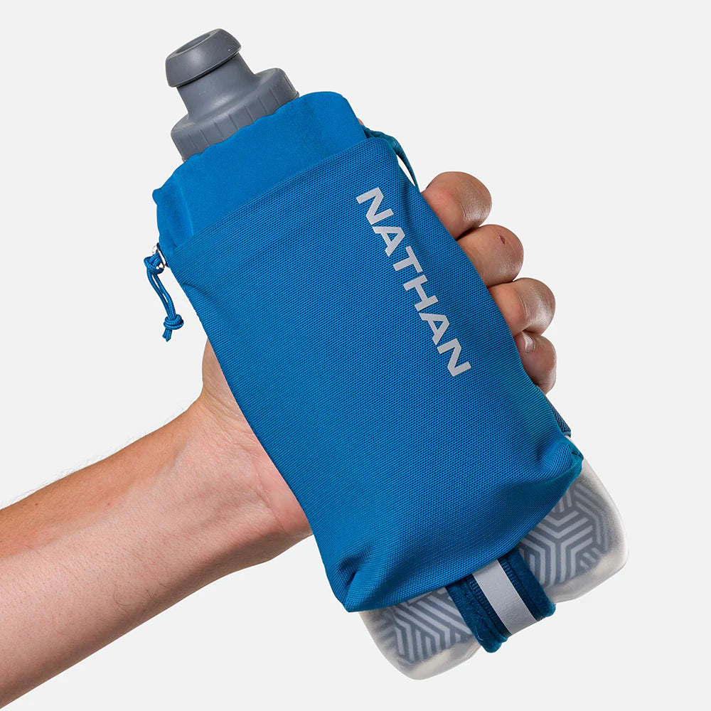 SpeedDraw 2 Insulated Stainless Steel Water Bottle 18oz - Leak Proof, Double Wall Vacuum Flask for Hot & Cold Drinks - Perfect for Gym, Hiking, Office & Travel (Deep Blue/Reflective Silver)
