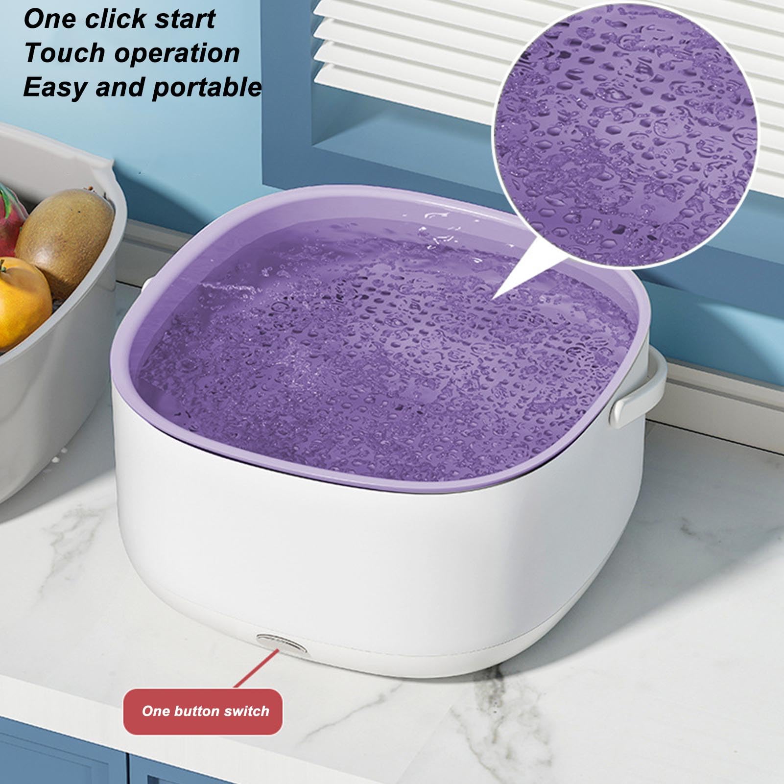 Ultrasonic Fruit and Vegetable Washing Machine - Large Capacity Electric Cleaner Basket for Fresh Produce | Perfect for Home Kitchens, Organic Farms & Healthy Meal Prep