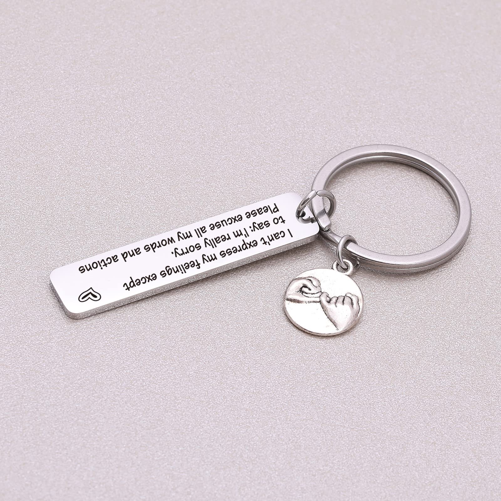 TzrNhm Blossom Apology Keychain - Best Friend Gift, I'm Sorry Present for Boyfriend or Girlfriend - Cute Jewelry for Forgiveness | Perfect for Anniversaries, Valentine's Day & Making Up
