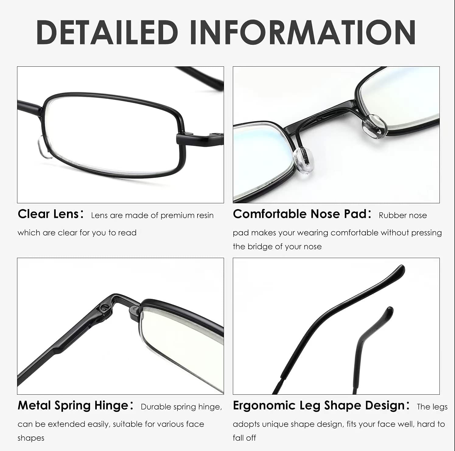 Slim Pen Reading Glasses - Lightweight Pocket Readers with Pen Clip & Blue Light Protection | Perfect for Reading, Office Work, and Travel