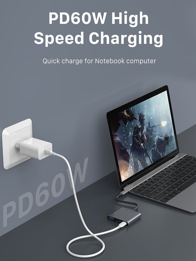 3-in-1 4K Portable Docking Station for Nintendo Switch, Steam Deck & Samsung DeX - Universal USB-C HDMI Adapter for TV, PC & Gaming Setup - Perfect for Travel, Home Entertainment & Multi-Device Gaming