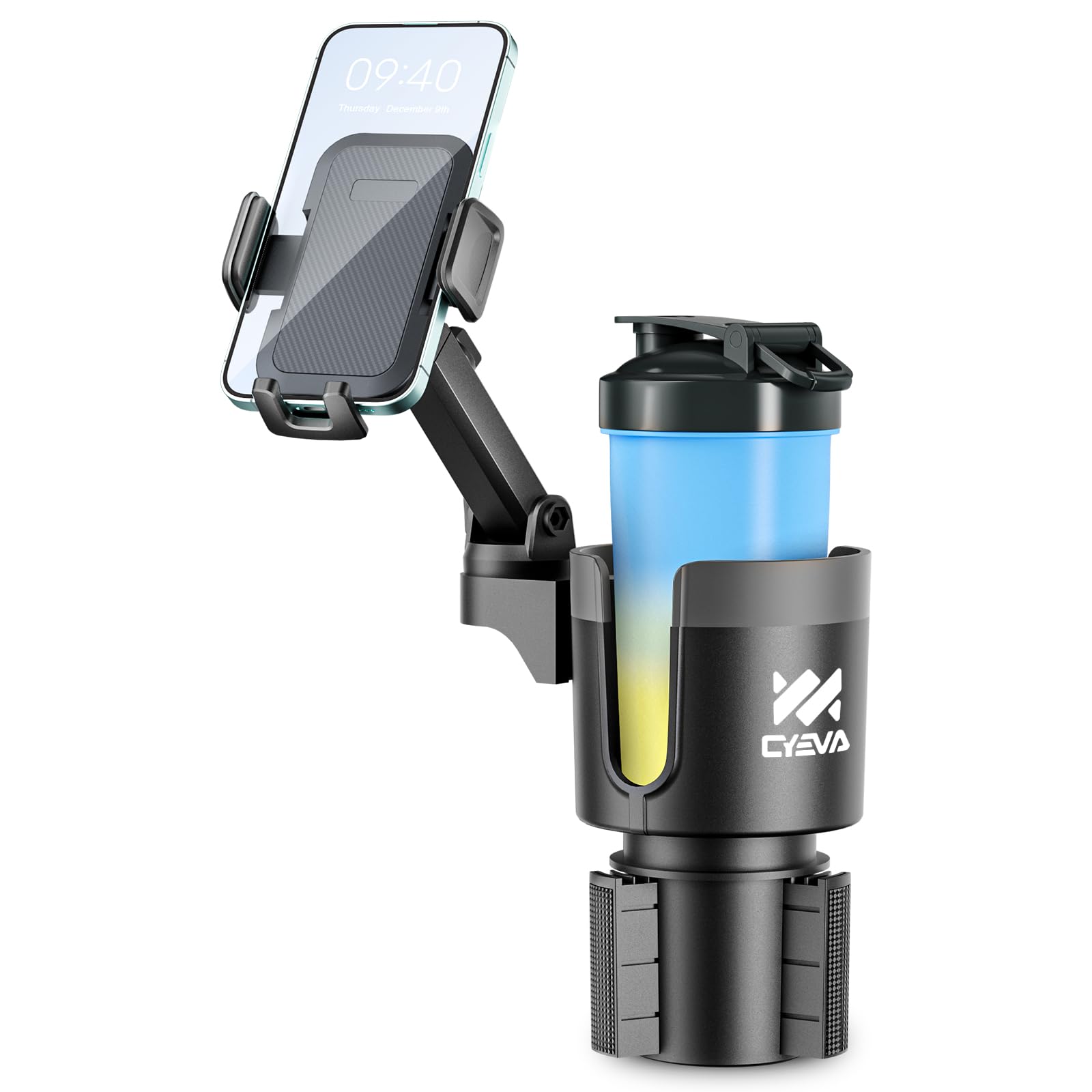 360° Rotating Car Cup Holder Phone Mount for 4-7