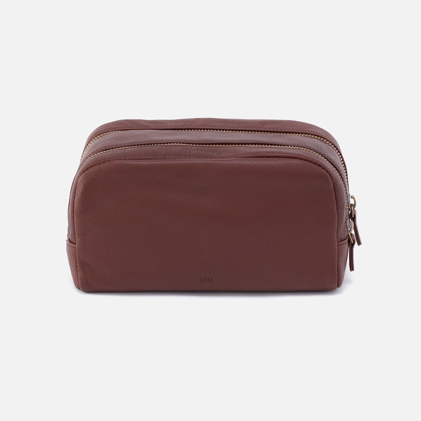 Premium Men's Travel Kit in Luxurious Silk Napa Leather - Brown | Perfect for Business Trips, Vacations & Grooming Essentials Organization