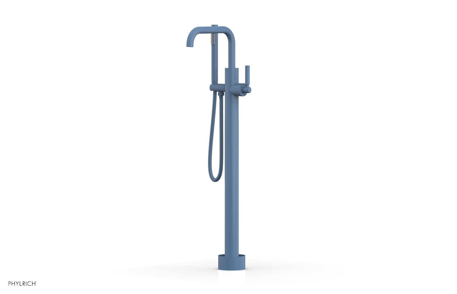 Premium Tall Floor Mount Tub Filler with Lever Handle & Hand Shower - D130 45 01 - Ideal for Modern Bathrooms & Spa-Like Showers