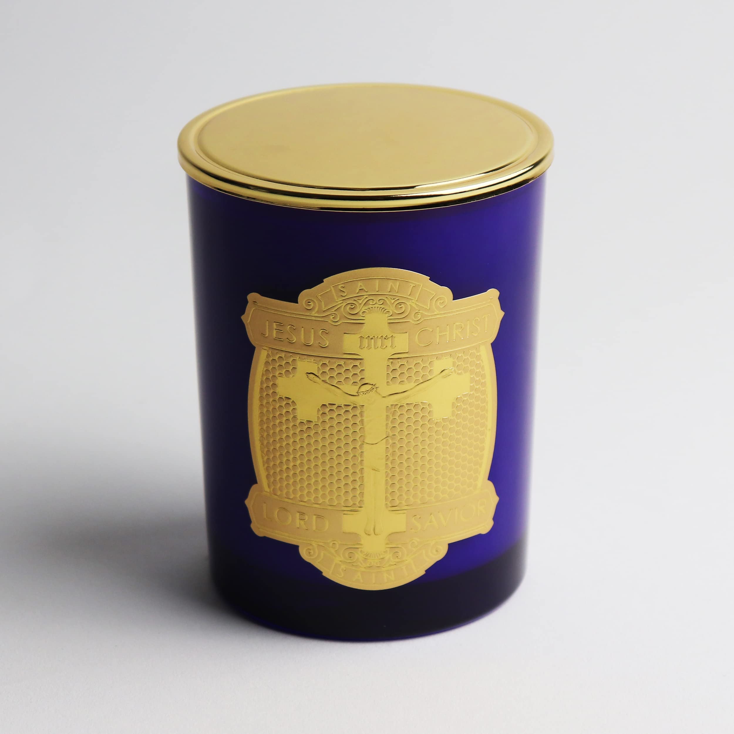 SAINT Lord Savior Jesus Christ Scented Candle with Prayer Coin & Holy Oil - 80-Hour Burn Soy Coconut Wax Aromatherapy Candle, Special Edition - Perfect for Prayer, Meditation & Spiritual Gifts