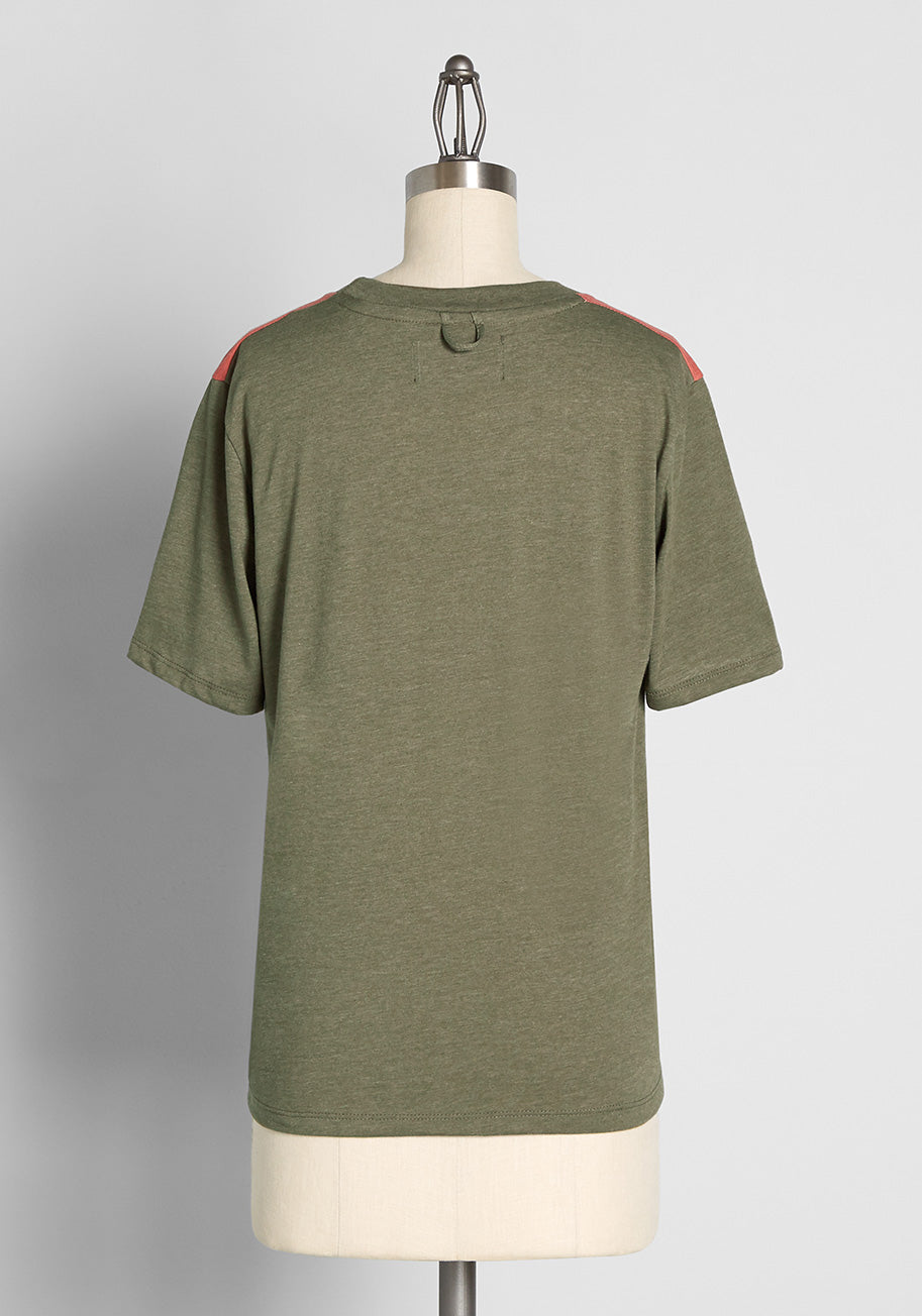 ModCloth x CAMP Collection Setting Sunbeams Tee - Women's Vintage Inspired Graphic T-Shirt for Casual Wear & Summer Outfits