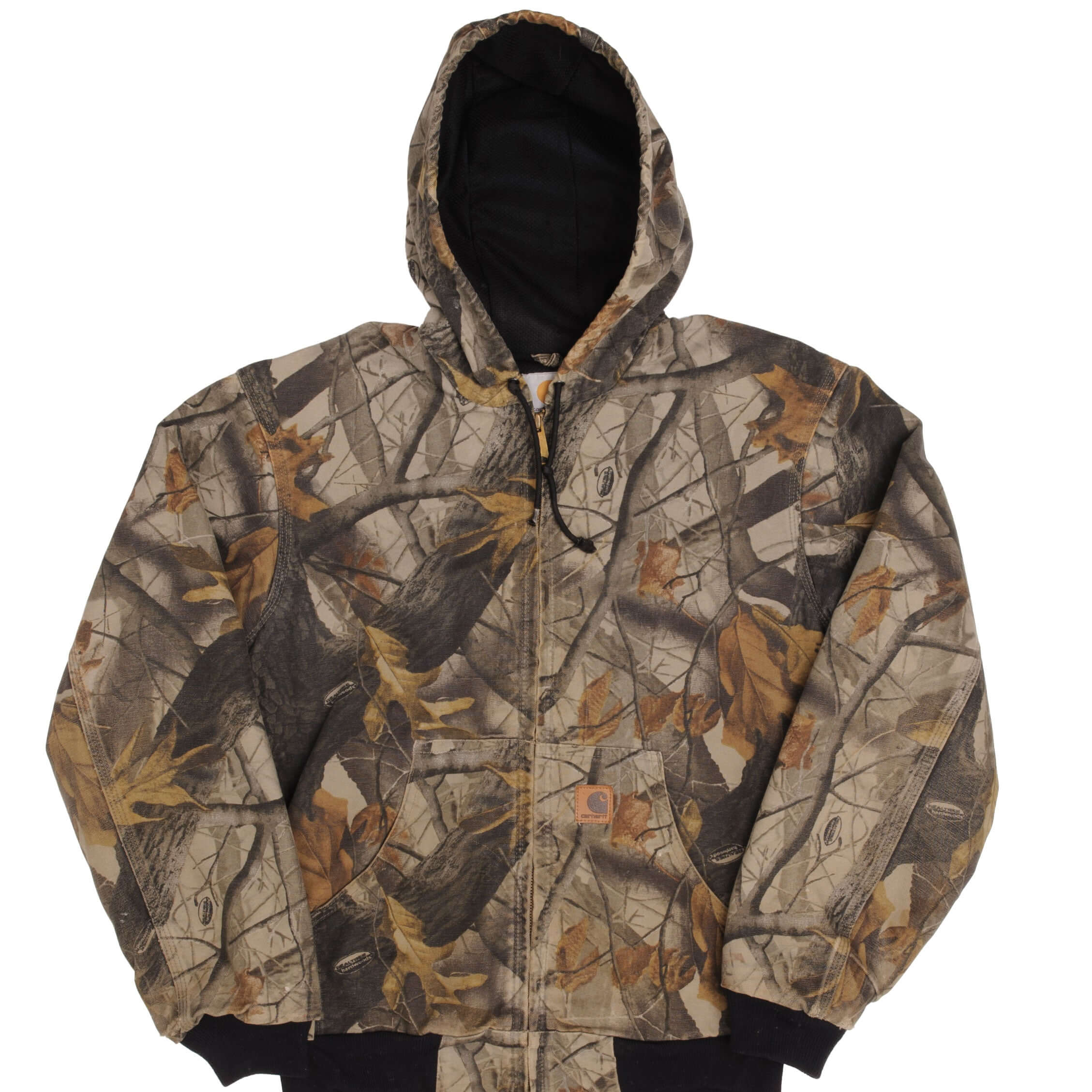 Vintage Carhartt Realtree Hardwoods Camo Active Jacket J144CMO - Size Small - Durable Hunting & Outdoor Workwear for Men