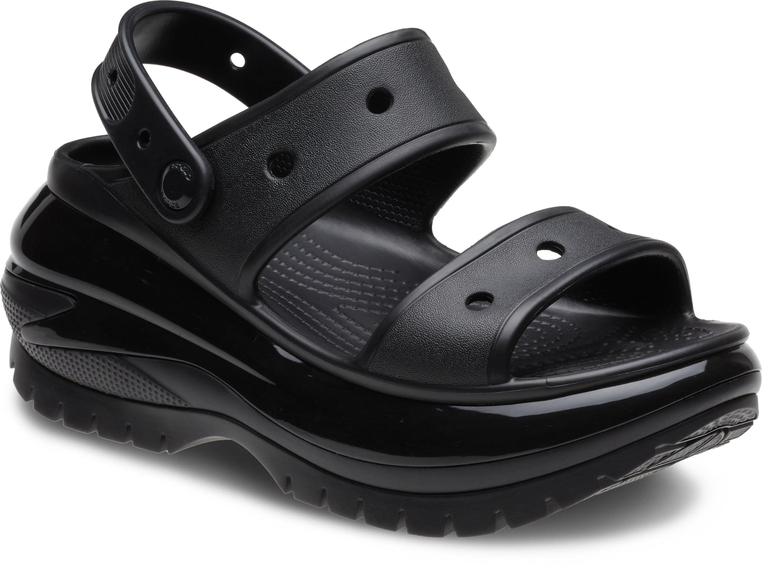 Crocs Unisex Classic Mega Crush Platform Sandals Wedge - Comfortable & Durable Summer Shoes for Beach, Pool, and Outdoor Activities
