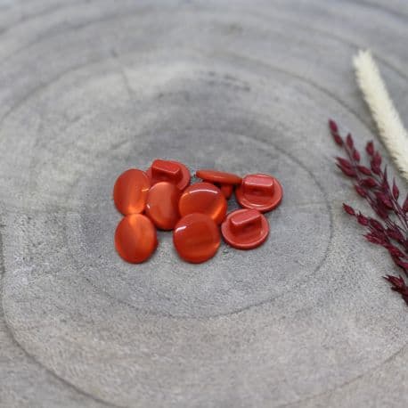 Swing Shank Button by Atelier Brunette - Tangerine Orange Sewing Notions for DIY Dressmaking & Craft Projects