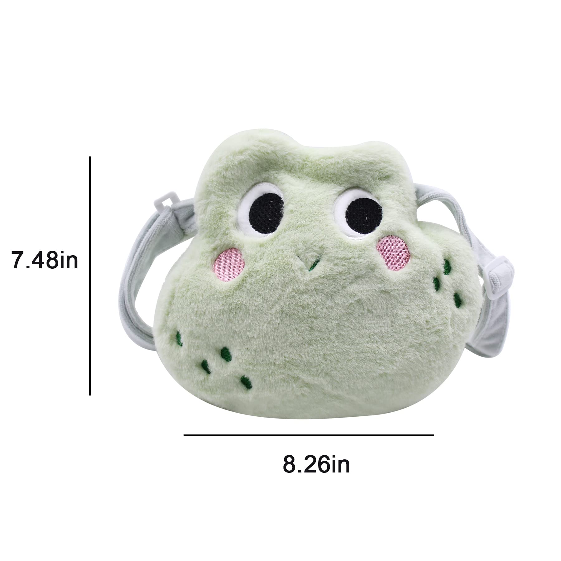 Adorable Cartoon Crossbody Purse - Plush Animal Shoulder Bag for Women & Girls, Fluffy Messenger Satchel Handbag - Perfect for School, Travel & Daily Use