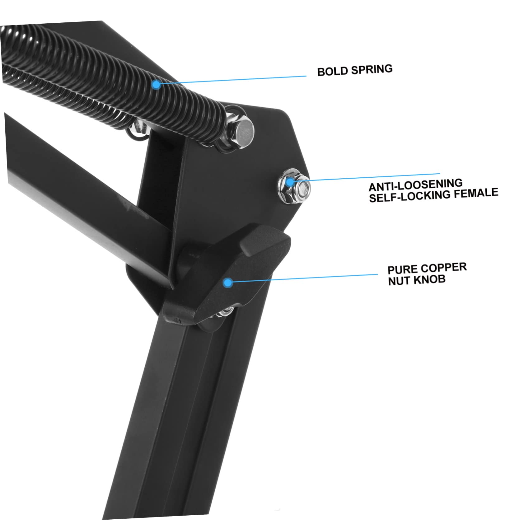 COLLBATH Heavy Duty Metal Cantilever Bracket - Adjustable Webcam Clamp & Camera Holder with Scissor Arm Stand for Desktop - Perfect for Streaming, Video Conferencing, Gaming, and Home Office Setup