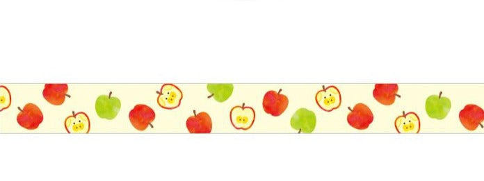 Apple Pig Washi Tape - Cute Kawaii Decorative Paper Tape for Scrapbooking, Journaling, Bullet Journal & DIY Crafts - Perfect for Gift Wrapping, Planner Decor & School Projects