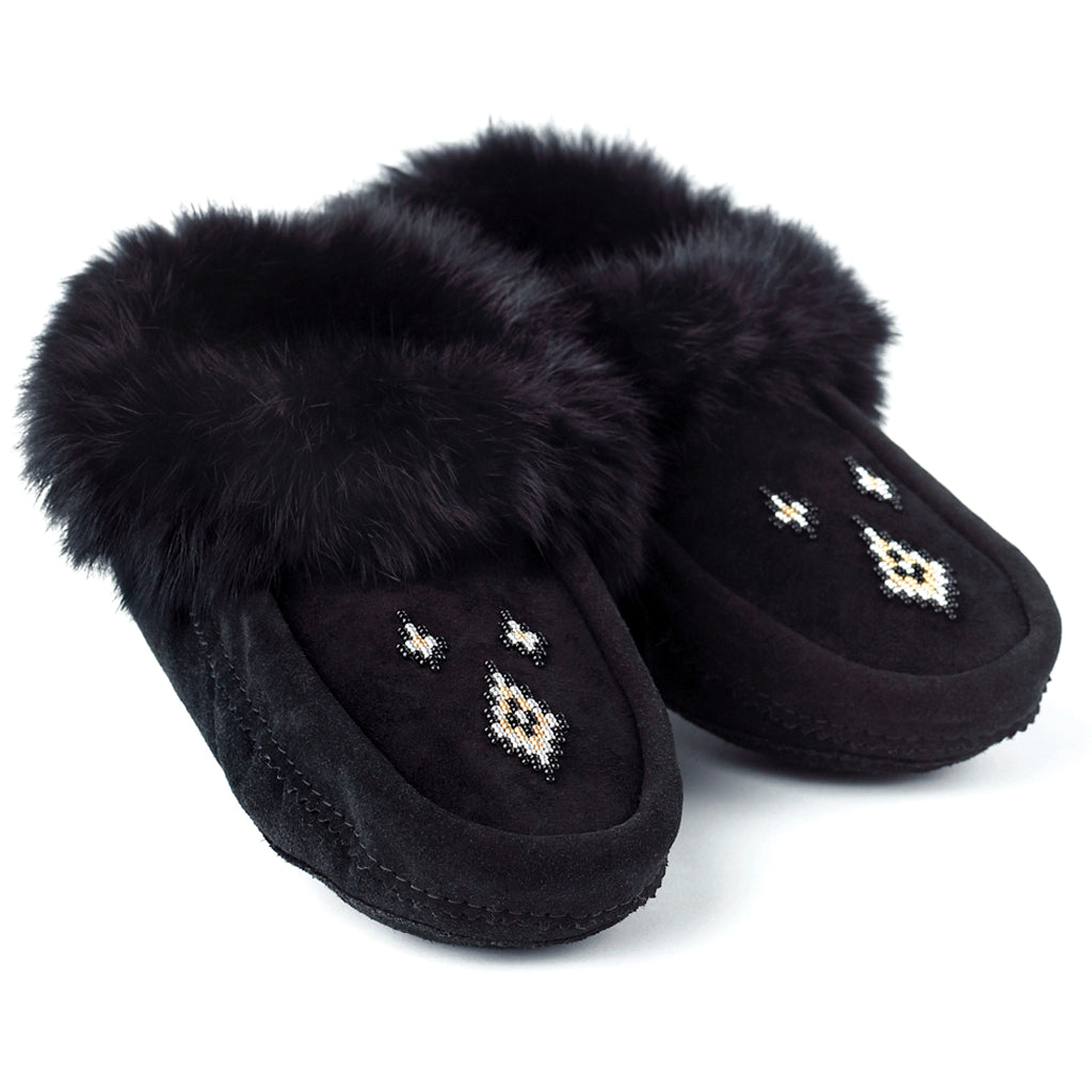 Women's Manitobah Tipi Moccasin - Soft Leather Slip-On Shoes for Comfort & Style | Perfect for Indoor Lounging, Casual Outings & Cozy Home Wear