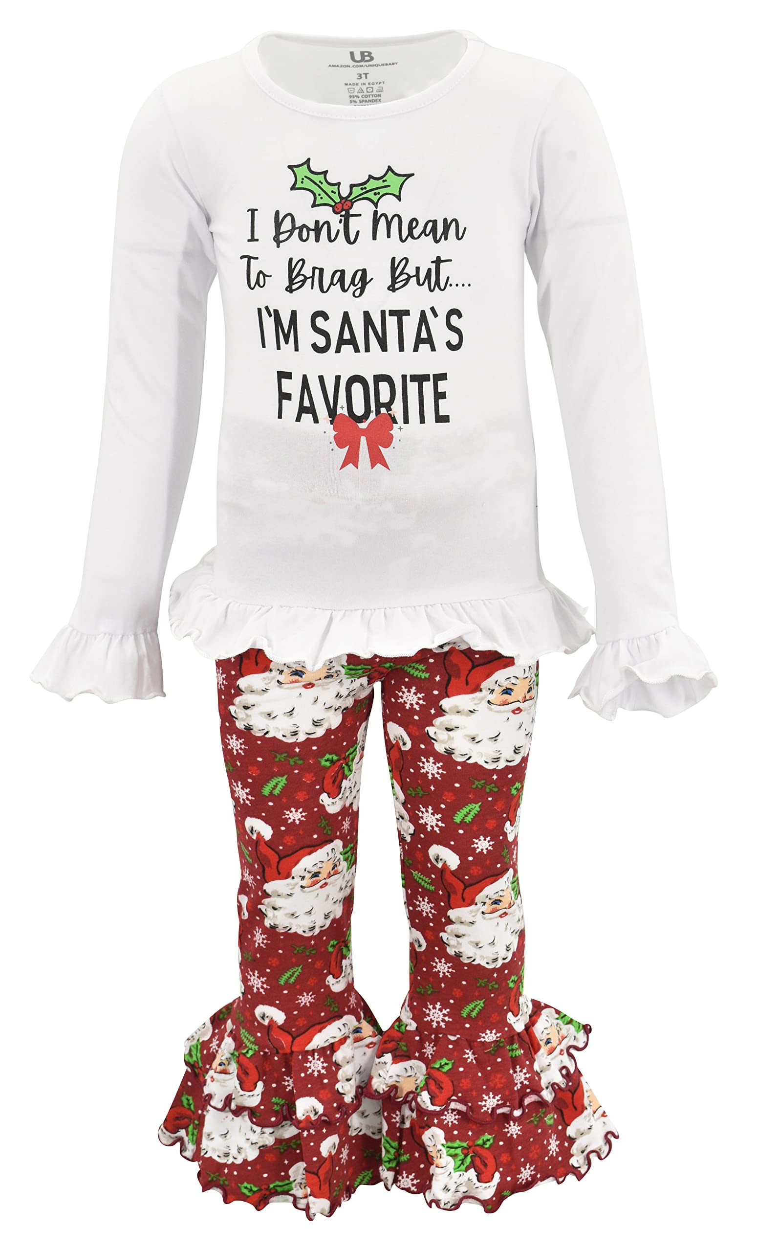 Unique 2-Piece Baby Girl Outfit - Ruffle Leggings & Long Sleeve Shirt for Toddlers | Playtime & Photo Shoots