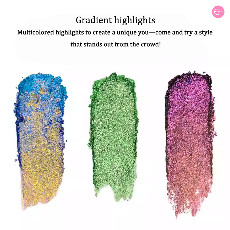 CHARMACY Multichrome Eyeshadow & Highlighter - Gradient Shimmer Makeup for Day & Night Looks - Perfect for Parties, Cosplay, and Special Occasions