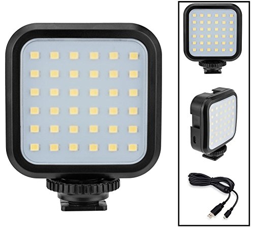 Best Compact LED Light Kit with Power Set for Nikon D3500 D850 D810 D750 D610 - Perfect for Photography, Videography & YouTube Content Creation