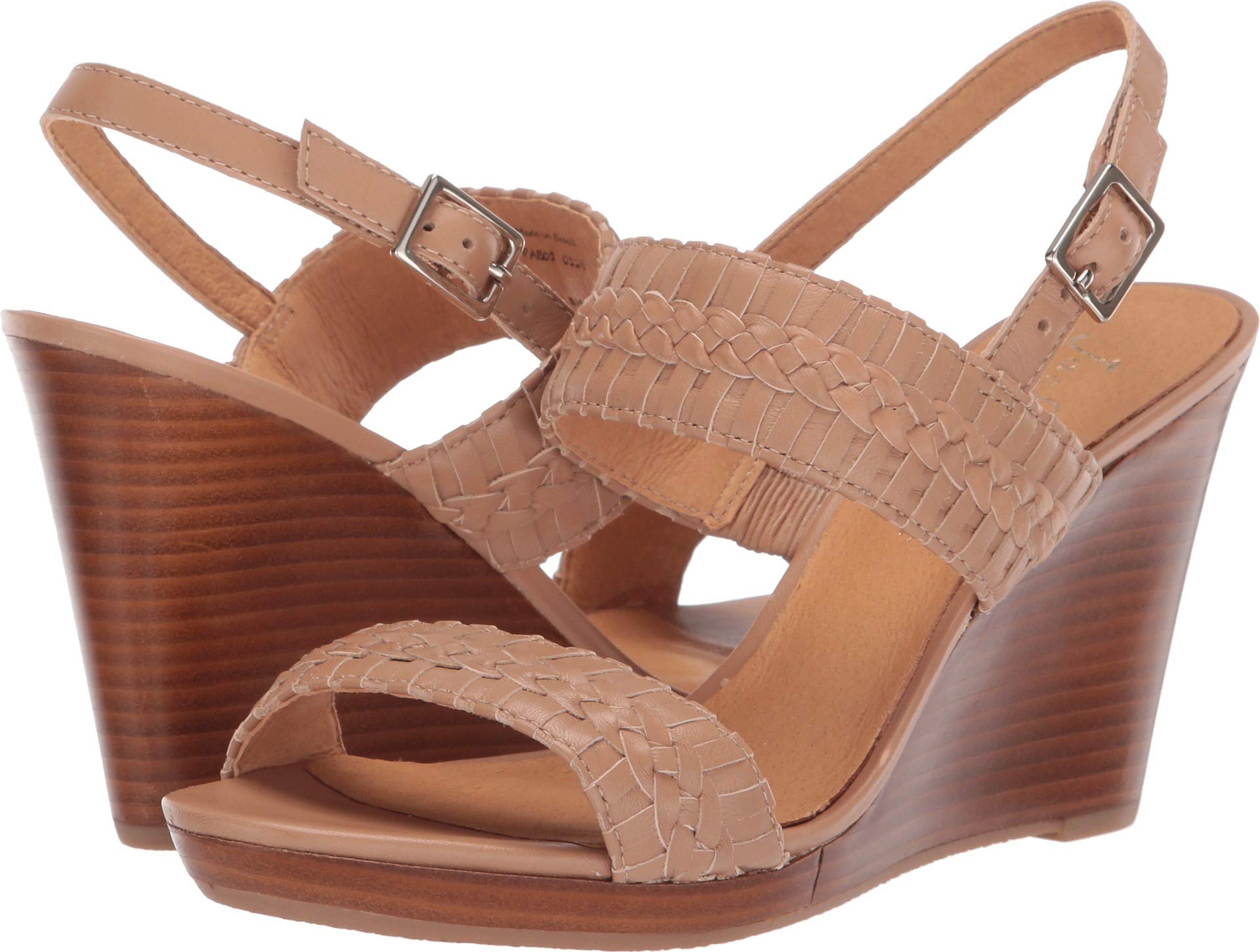 Jack Rogers Women's Tinsley High Wedge Sandals - Black/Black | Comfortable Summer Wedge Heels for Beach, Pool & Casual Outings