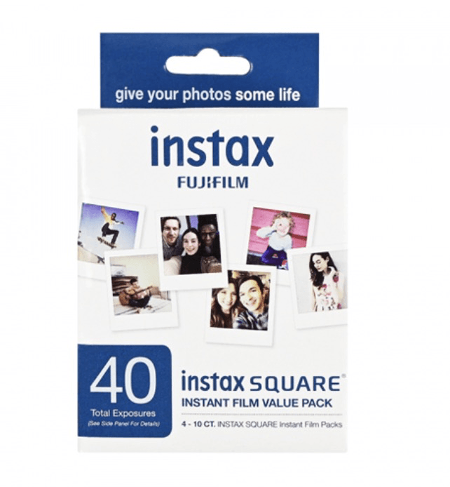 Fujifilm Instax Square Film 40 Count Value Pack - Instant Camera Film for Fujifilm Instax Square SQ6, SQ10, SQ20 & SQ40 - Perfect for Parties, Travel & Photo Albums