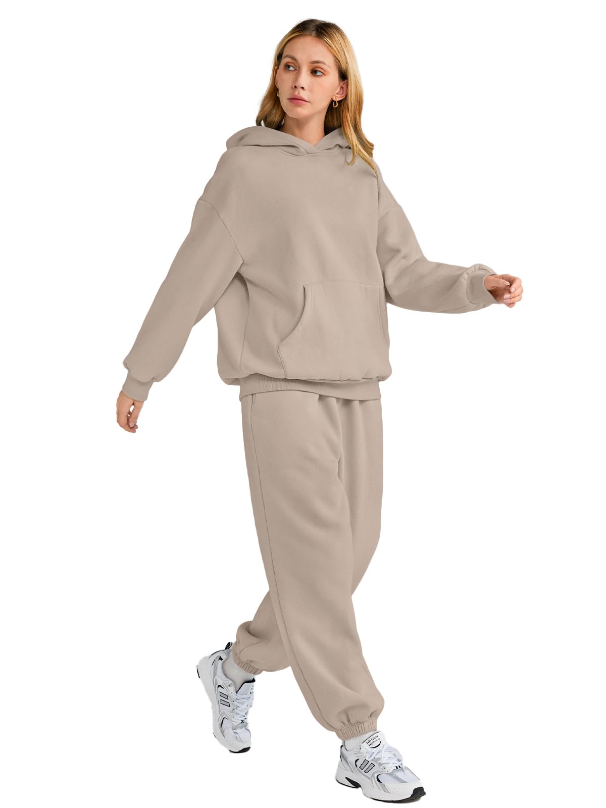AUTOMET Women's 2-Piece Lounge Set - Oversized Hoodie & Baggy Sweatpants with Pockets | Cozy Fall Fashion Outfit for Home, Workout & Casual Wear