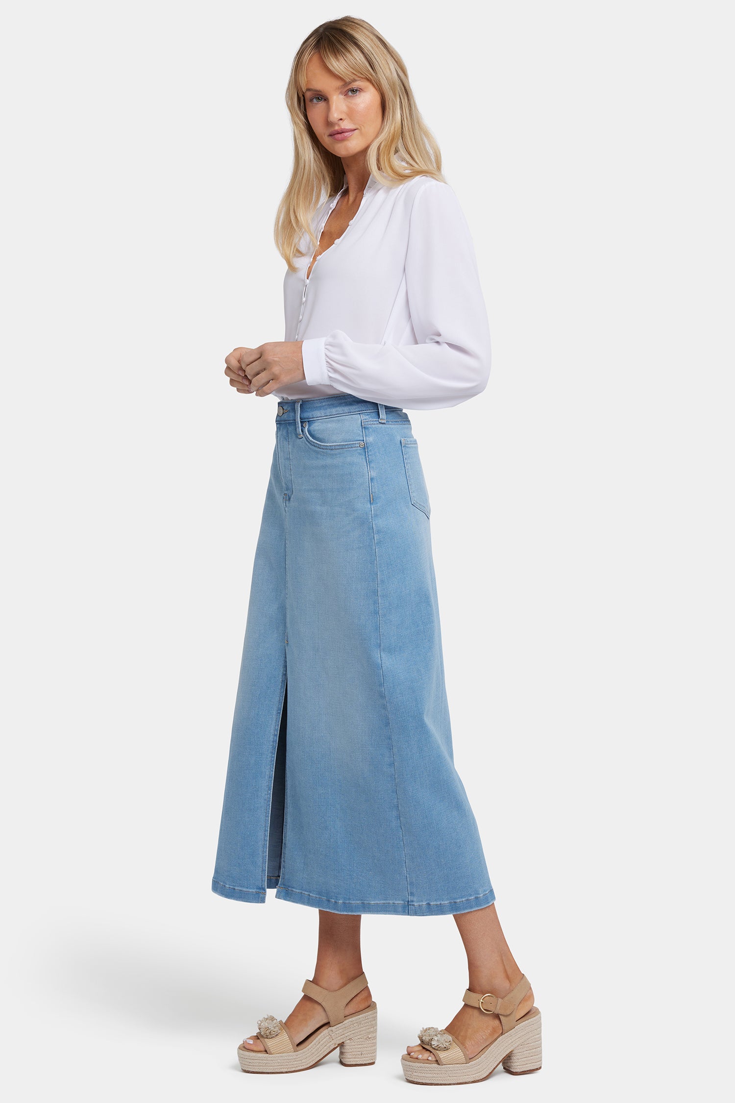 Elegant High Rise Long Skirt for Women - Flowy Canary Yellow Beach Skirt | Perfect for Summer Vacations, Beach Outings, and Casual Wear