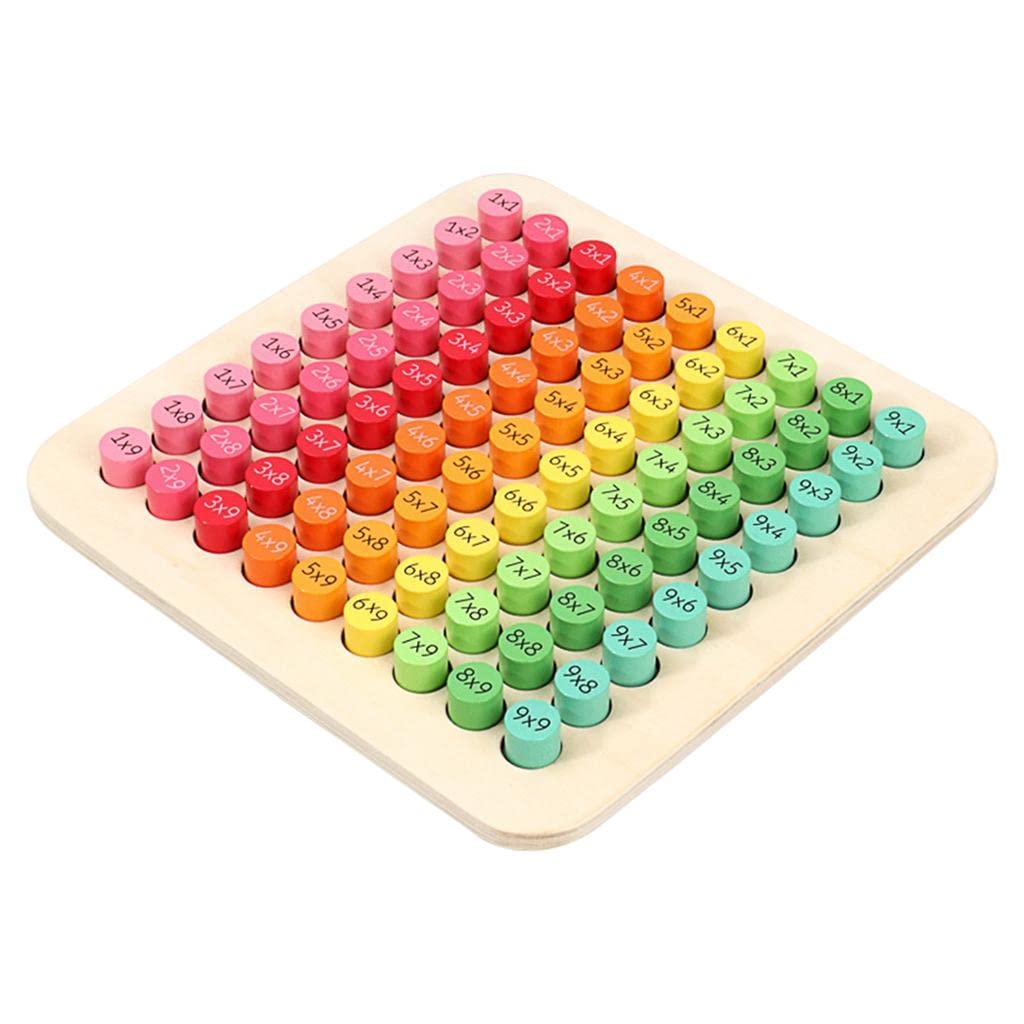 Montessori Wooden Multiplication Learning Toys for Kids - Math Educational Toys for Preschool & Kindergarten - Perfect for Homeschooling & Classroom Activities