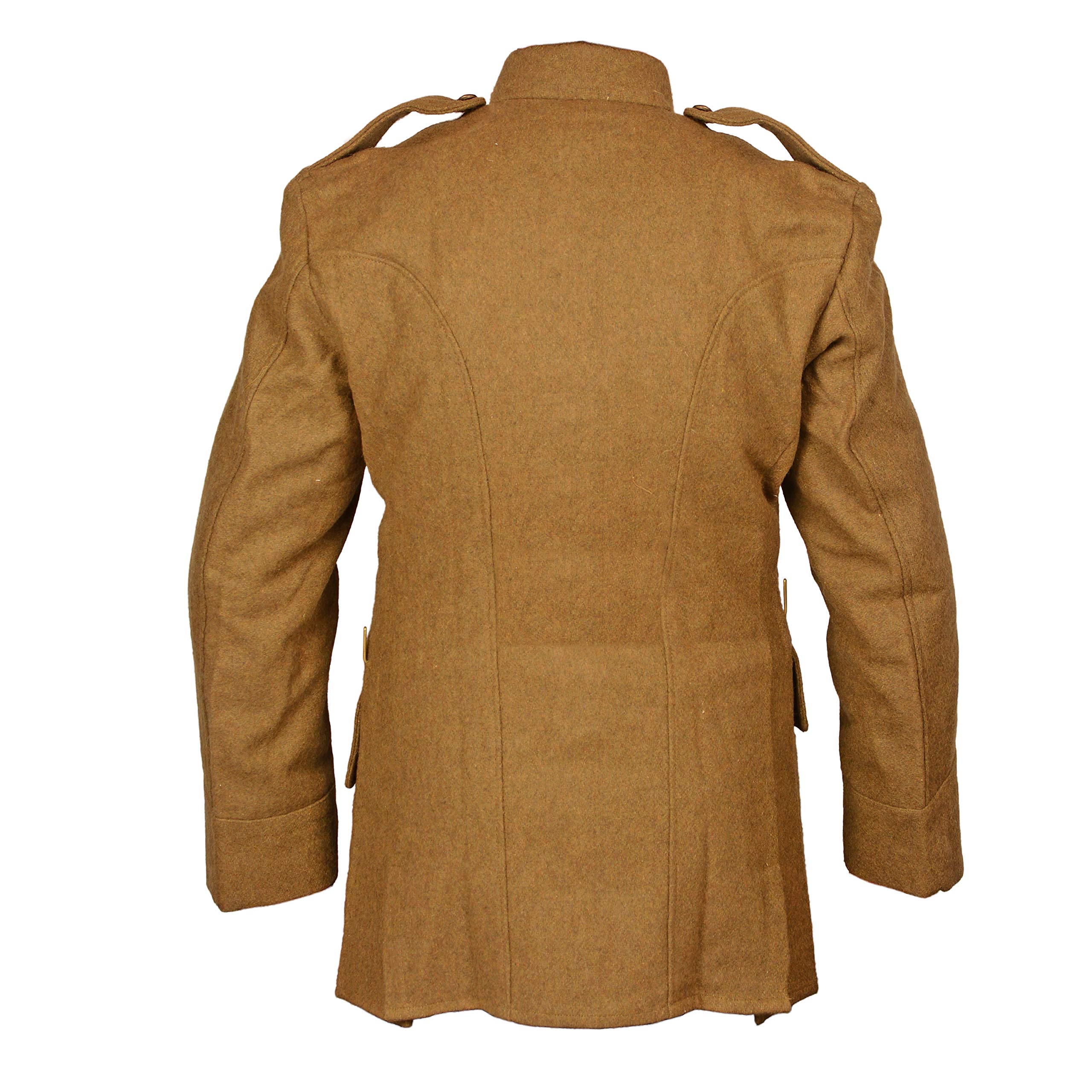 WW1 Canadian Army 1907 Khaki Stand Collar SD Tunic - Authentic Reproduction | 1903 Canadian Service Dress Uniform | Military Reenactment & Historical Costume