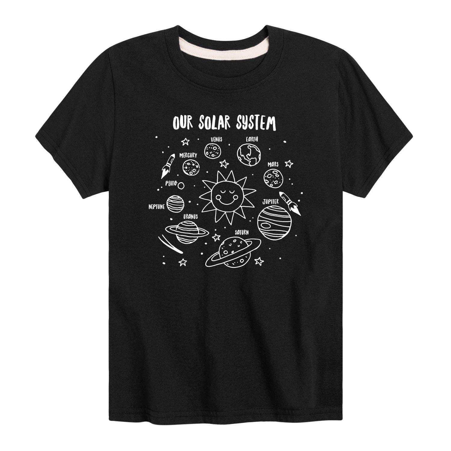 Solar System Youth T-Shirt - Space Themed Short Sleeve Tee for Kids - Perfect for School, Astronomy Enthusiasts & Science Lovers