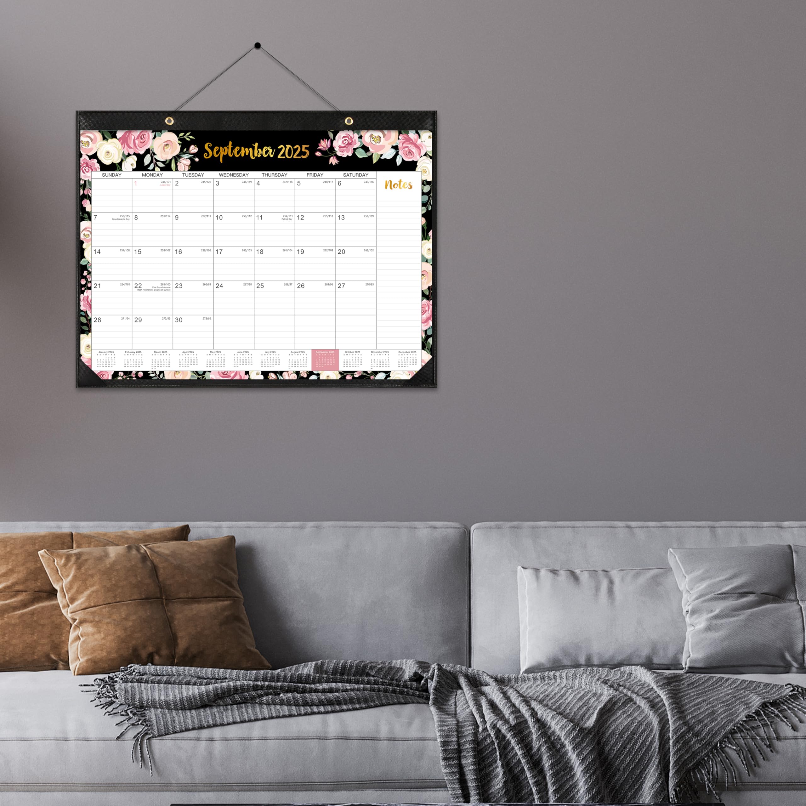 2025-2026 18-Month Large Desk Calendar | July 2025 - December 2026 | 22