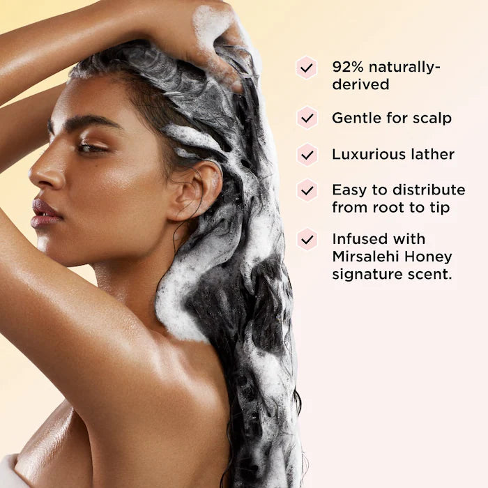 Gisou Honey Infused Hair Wash Shampoo - Nourishing & Hydrating for Dry, Damaged Hair | Perfect for Daily Use & Salon-Quality Results at Home