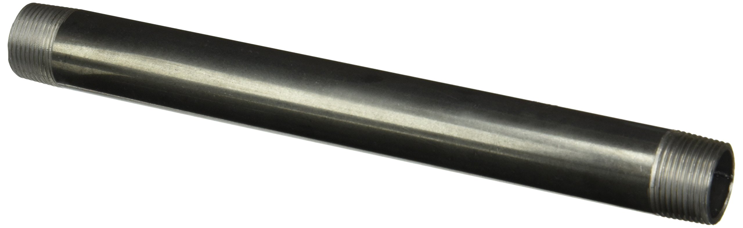 Mueller FBA_585-120HC Black Iron Pipe Nipples - Heavy Duty Plumbing Fittings for Water, Gas & HVAC Systems - Perfect for Home Repairs & Industrial Applications