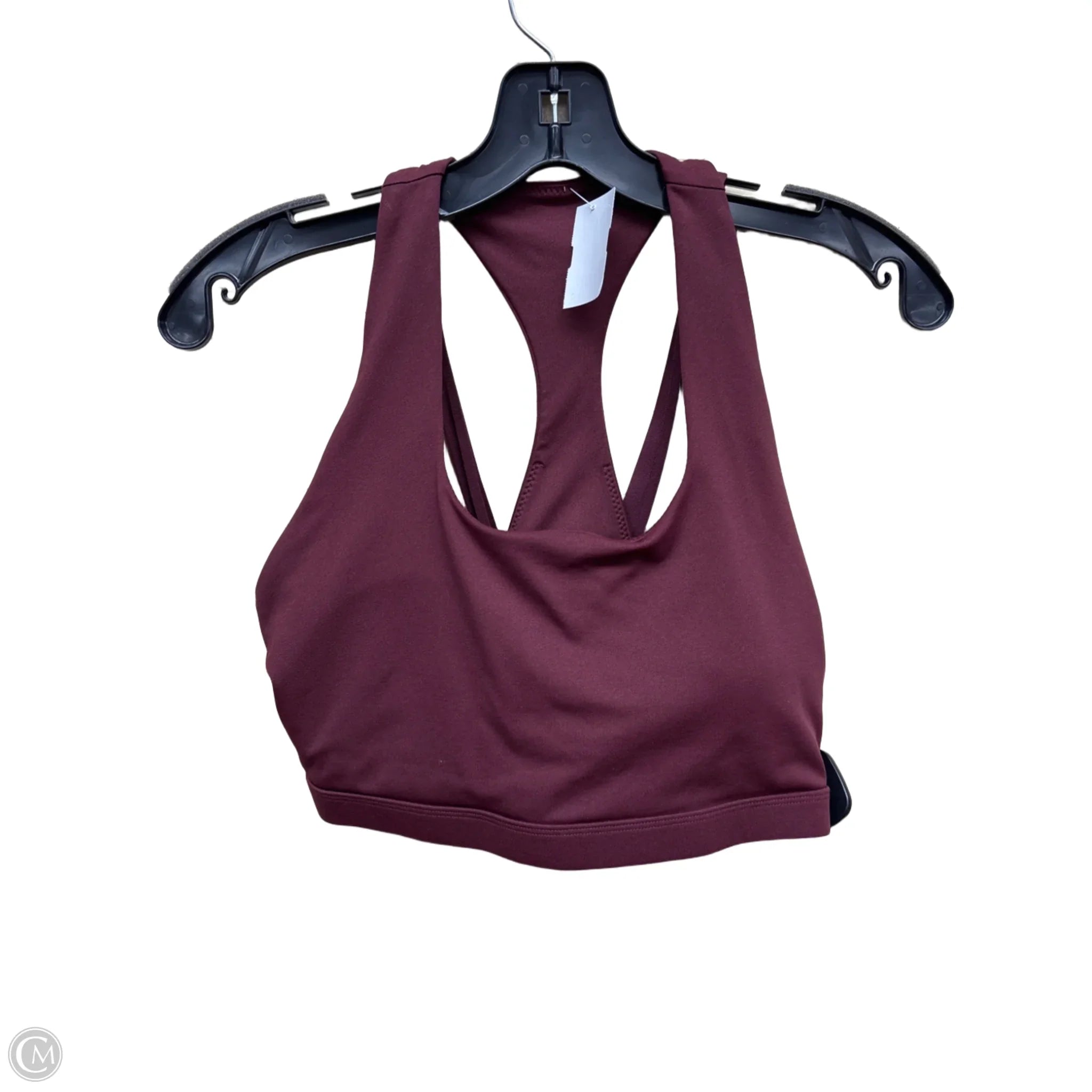 Fabletics Women's High-Performance Athletic Sports Bra - Maroon, Size Large for Running, Yoga & Gym Workouts