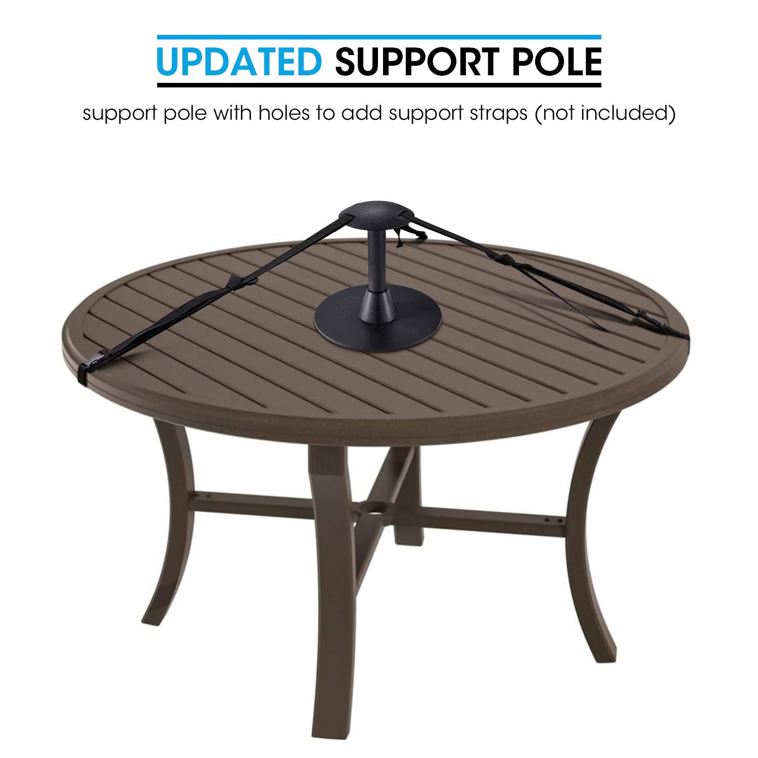 Unicook 8 Inch Outdoor Grill Cover Support Pole - Durable Rustproof Plastic Dome Prop for Flat Top Griddle & Patio Furniture Covers - Prevents Rain & Snow Accumulation - Perfect for Backyard BBQs, Camping & Outdoor Dining