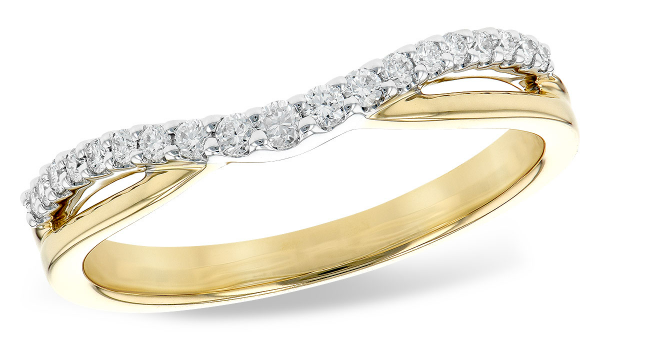 Diamond Enhancer Ring for Women - 14K Gold Plated Wedding Band Enhancer for Engagement Rings & Bridal Jewelry - Perfect for Anniversaries, Proposals & Special Occasions