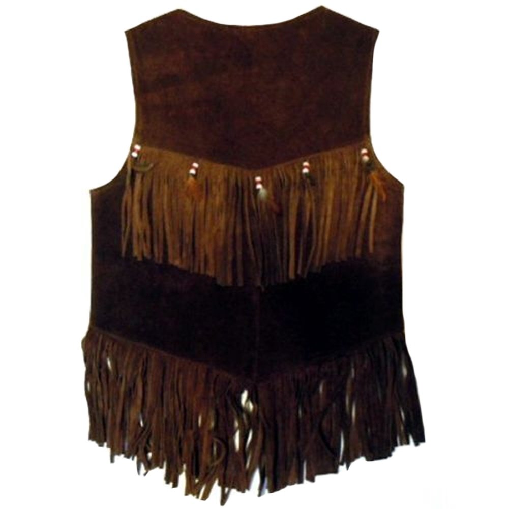 Women's Western Suede Leather Vest - Brown Cowhide Jacket for Country Style & Rodeo Fashion | Perfect for Cowgirl Outfits, Country Concerts & Western Themed Events