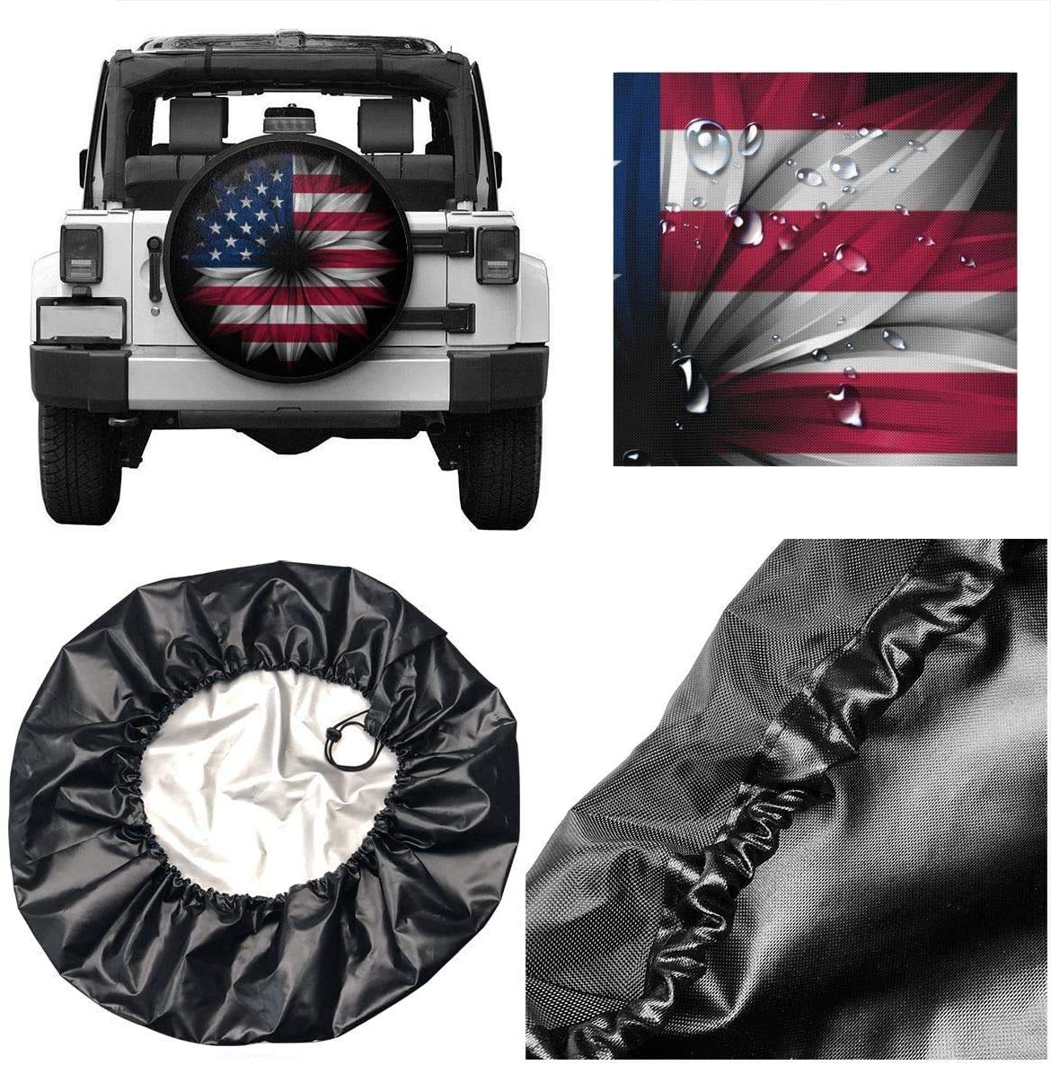 Custom Spare Tire Cover - Personalized Universal Wheel Cover with Text & Image - Fits 14 Inch Trailer, RV, SUV - Perfect for Road Trips & Outdoor Adventures