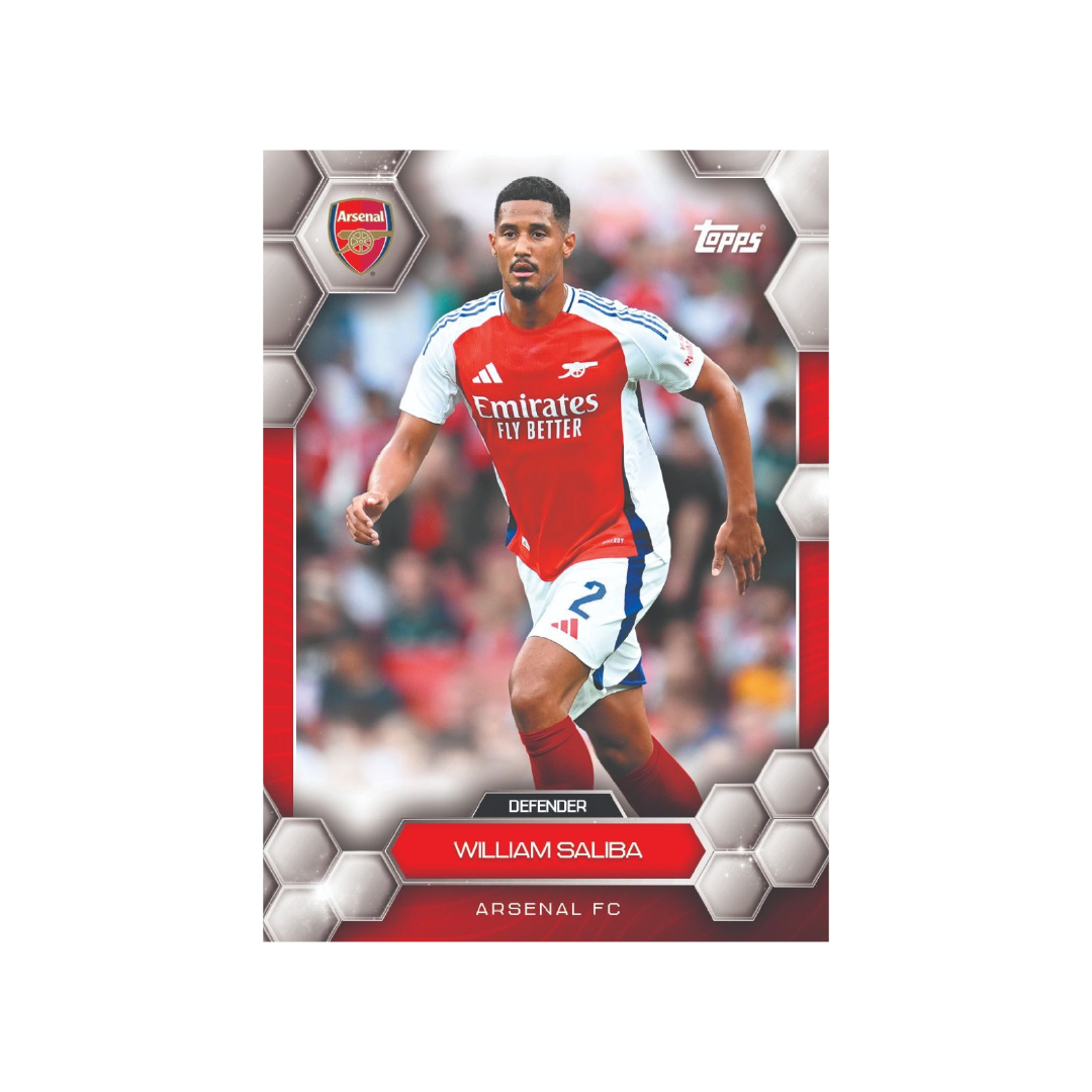 Official Topps Arsenal FC 2024/25 Fan Set - Collectible Soccer Trading Cards for Premier League Fans - Perfect for Gifts, Memorabilia & Match Day Collections