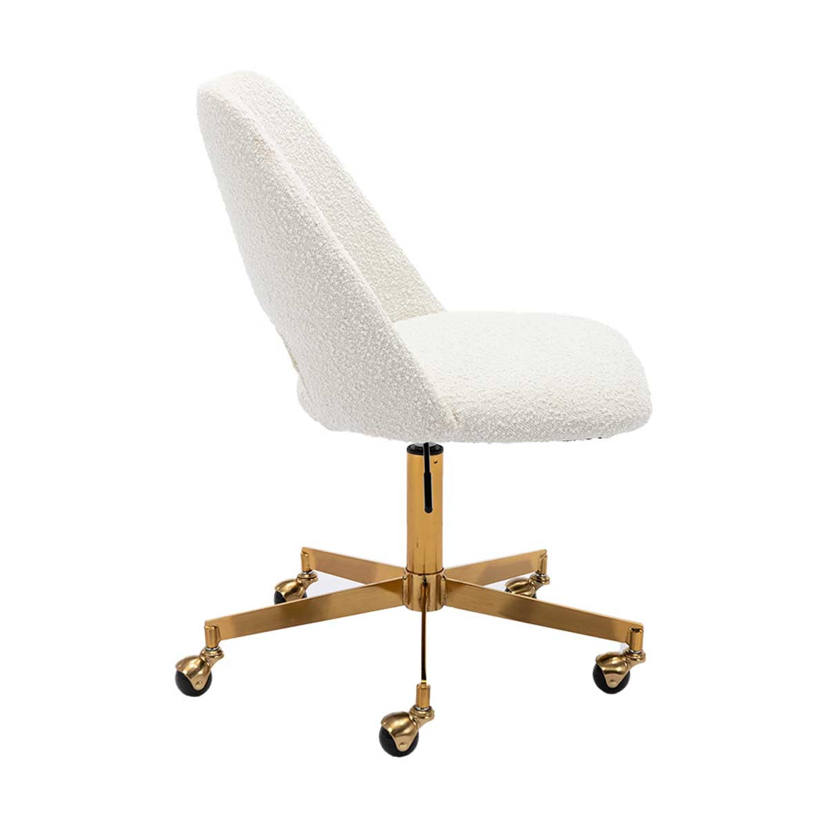 Luxury Belmont Boucle Office Chair - Ergonomic Executive Desk Chair with Adjustable Height for Home & Office Workspace - Perfect for Remote Work, Gaming & Study