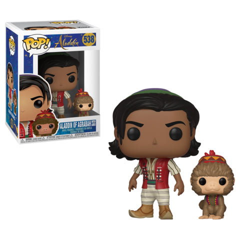 Disney Aladdin: Aladdin of Agrabah with Abu Action Figure - Collectible Toy for Kids & Disney Fans - Perfect for Playtime, Display & Gift Giving