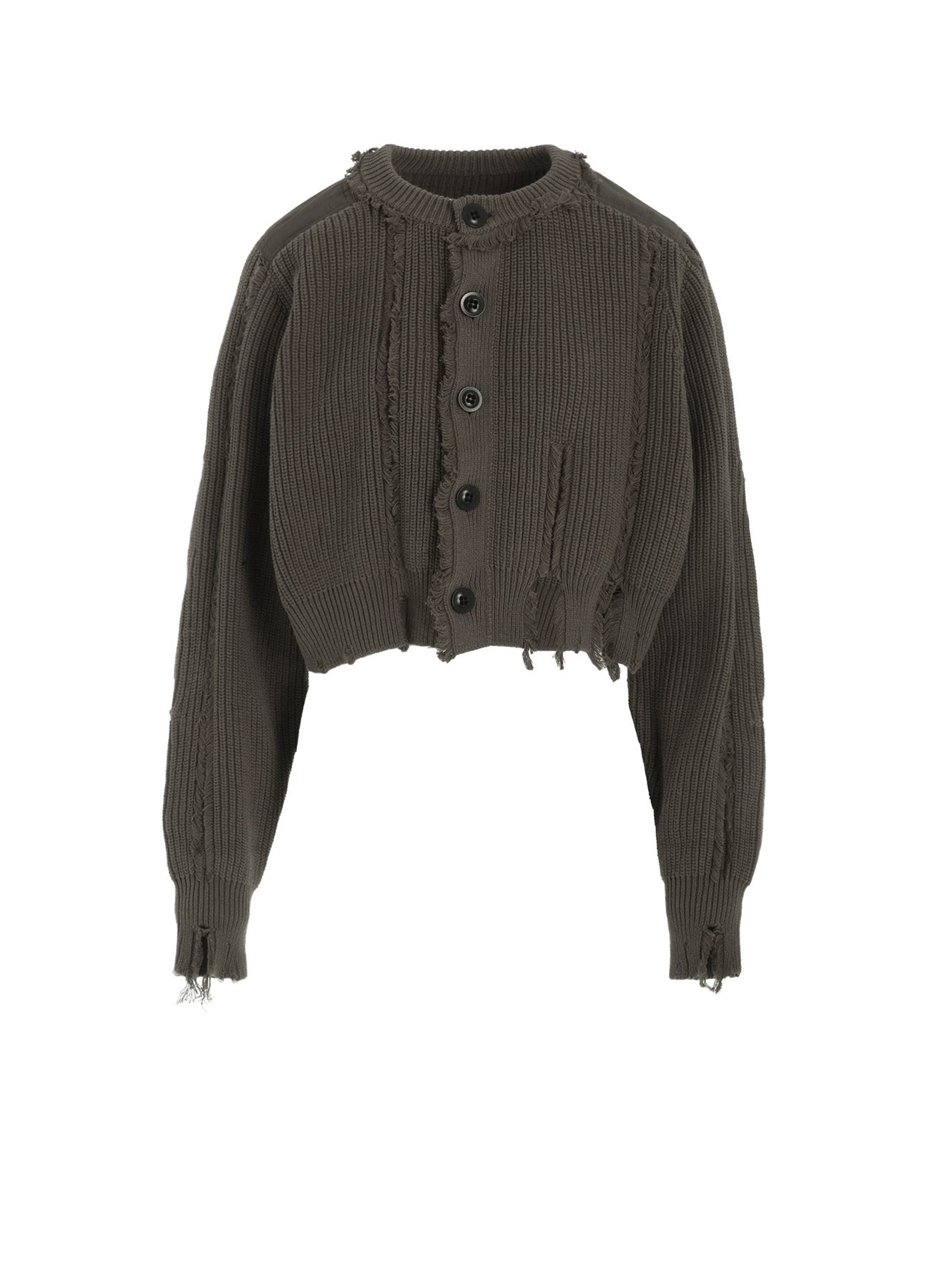 Distressed Cotton Crewneck Knit Cardigan for Women - Soft & Cozy Long Sleeve Open Front Sweater | Perfect for Fall Layering, Casual Outfits & Coffee Dates