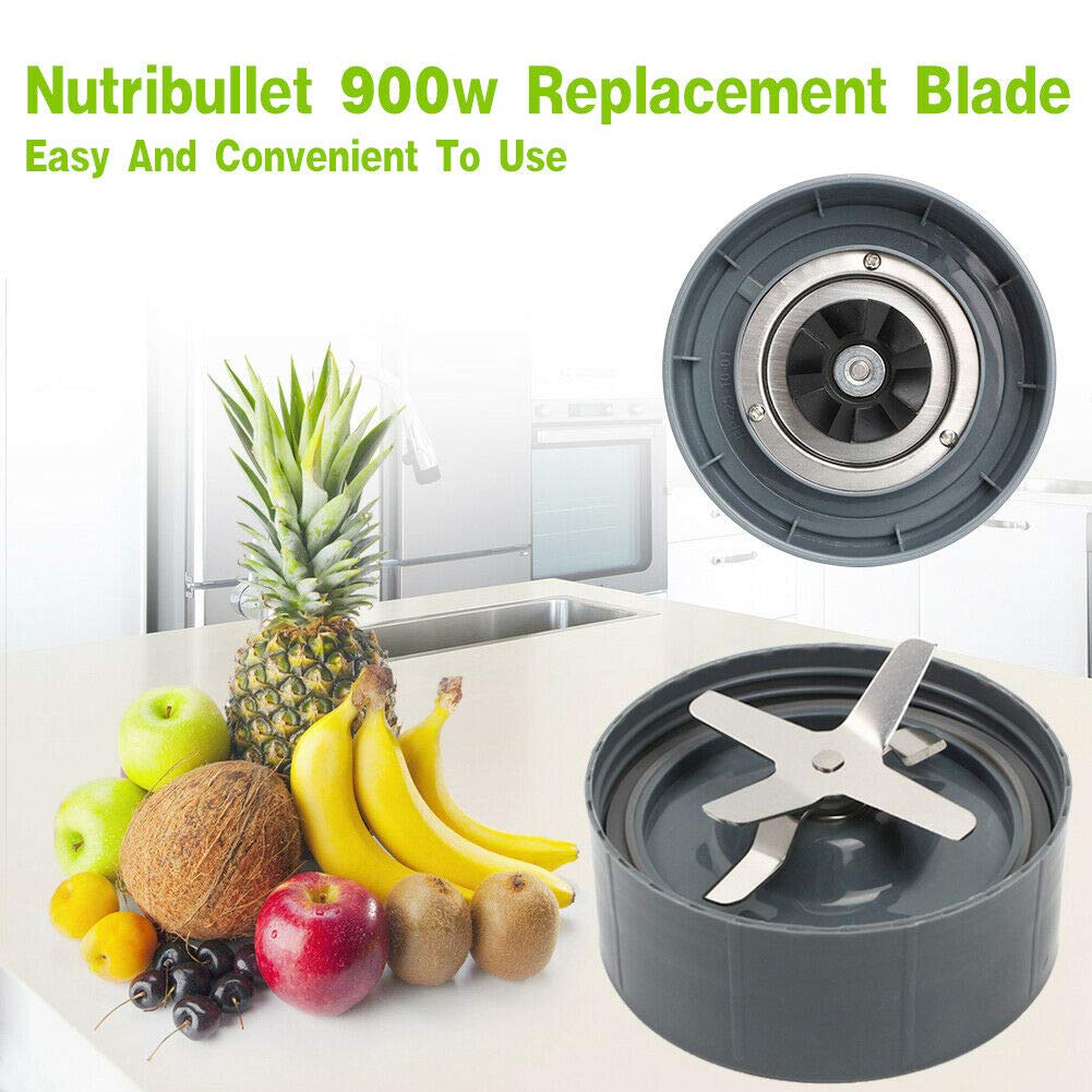 Nutribullet Blender Replacement Parts - 32OZ Cup with Flip Top Lid, Screw-Off Lip Ring & Premium Extractor Blade - Compatible with Nutribullet 600W 900W Blenders (5-Piece Set) - Perfect for Smoothies, Protein Shakes & Meal Prep at Home or On-The-Go