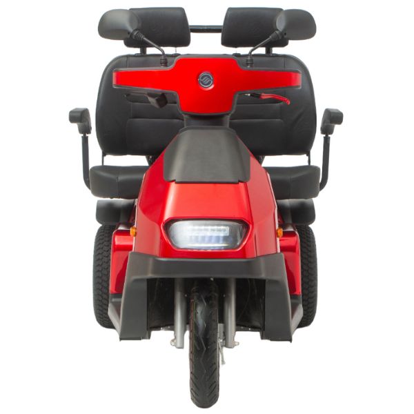 AFIKIM Afiscooter S3 3-Wheel Mobility Scooter with Dual Seat - Lightweight Electric Scooter for Adults & Seniors - Perfect for Shopping, Travel & Outdoor Activities