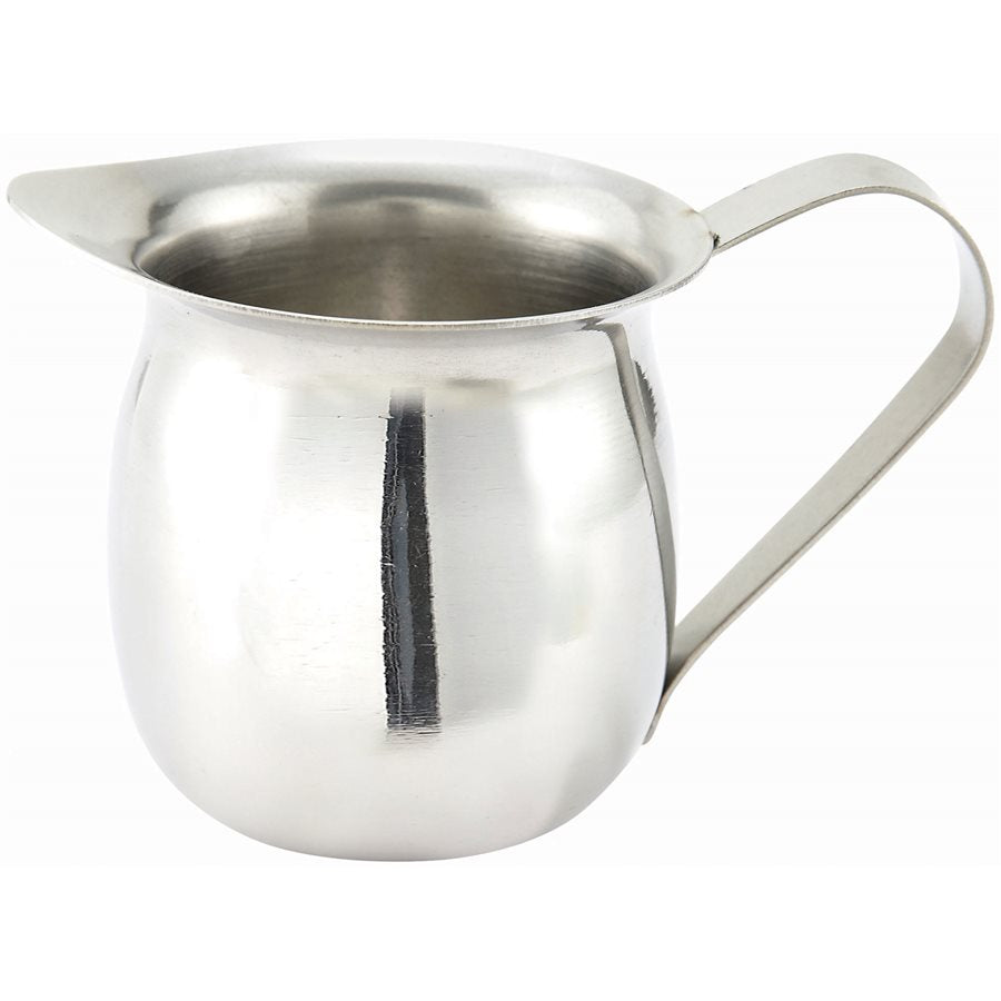 Winco 3 Oz Stainless Steel Bell Creamer - Perfect for Coffee, Tea & Milk Pouring in Restaurants, Cafes & Home Kitchens